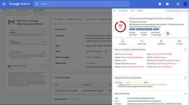 구글 Alert Center에서 VirusTotal 위협 이용하기