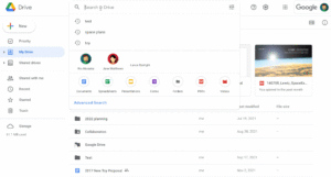 Google 드라이브 검색칩 이용하여 빠르게 찾기