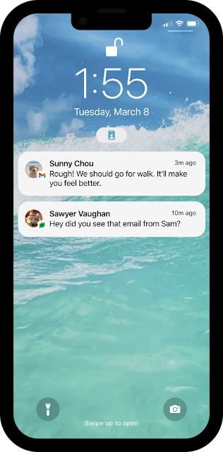 iOS 집중모드에서 중요한 이메일 채팅 계속받기