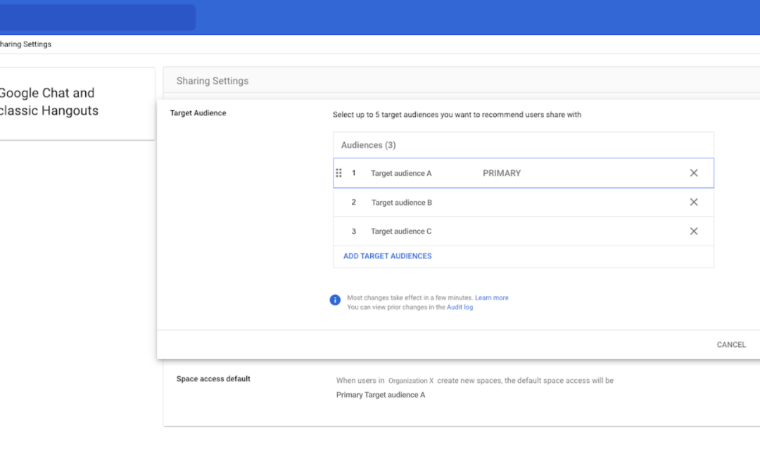 Google Chat 스페이스 새로운 관리 컨트롤