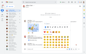 Google Chat 사용하는 이모티콘에 쉽게 액세스