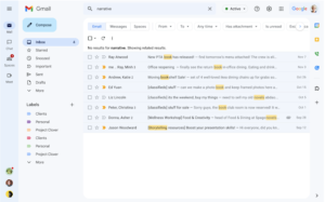 Google 채팅 Gmail 검색 결과 표시 Google 채팅 Gmail 검색 결과 표시