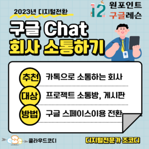 원포인트레슨 구글 스페이스 이용하기