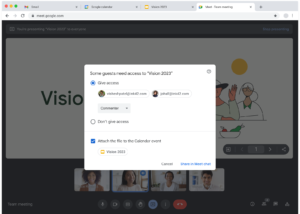 google meet 공유 자료 액세스를 조정 이벤트에 파일을 첨부하도록 선택 google meet 공유 자료 액세스를 조정 이벤트에 파일을 첨부하도록 선택