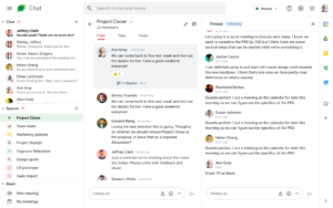 Google Chat 모든 스페이스 인라인 스레드화