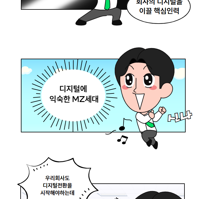 MZ세대가 기업의 디지털 전환을 리드