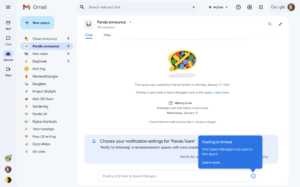 Google Chat 스페이스 글 작성을 제한 Google Chat 스페이스 글 작성을 제한