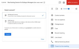 Google Meet HW 새로운 화이트보드 카메라