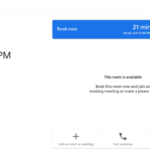 Google Meet 하드웨어 기기에서 회의실 예약하기 Google Meet 하드웨어 기기에서 회의실 예약하기
