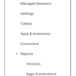 Google Workspace 관리자콘솔 Chrome 브라우저 관리메뉴