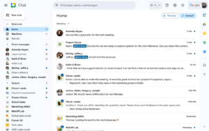 Google chat dm과 스페이스 통합