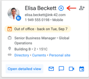 Google Workspace 자신의 이름 발음 듣기