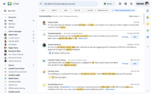 Google 채팅 새롭게 디자인된 검색결과 페이지