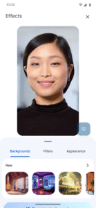 모바일 장치에서 Google Meet를 사용하여 효과 결합하기 모바일 장치에서 Google Meet를 사용하여 효과 결합하기