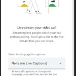 Google Meet 초저지연 라이브 스트리밍 개선 실시간 스트리밍을 시작 google meet