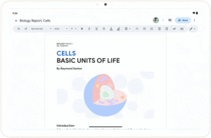 Android 장치 피드백 Google Docs 주석 마크업
