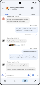 Google chat 관련성 높은 모바일 쓰레드 확인하기
