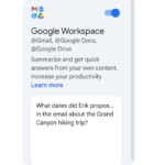 Gemini용 Gmail 드라이브 구글문서 확장 프로그램 Gemini 확장 프로그램 Google Workspace 확장 프로그램