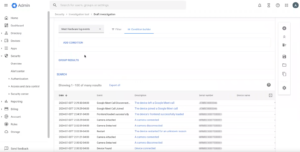 Google Meet 하드웨어 이벤트로그 보안조사 Bigquery Google Meet 하드웨어 이벤트로그 보안조사 Bigquery