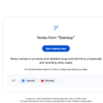 Google Meet 회의 아티팩트 통합 이메일 Google Meet 회의 아티팩트 통합 이메일