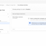 학교에서 교육관리자가 Google Chat 안전하게 세팅하기