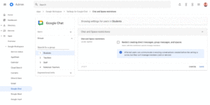 학교에서 교육관리자가 Google Chat 안전하게 세팅하기