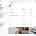 Google Chat 대화에서 공유파일 액세스 정렬