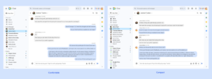 Google Chat 새로운 밀도 설정 세팅 Google Chat 새로운 밀도 설정 세팅