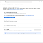 Microsoft OneDrive Google 드라이브 마이그레이션 서비스 Google Workspace 관리자 콘솔에서 Microsoft OneDrive 마이그레이션 메뉴
