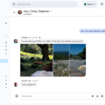 Google Chat 메시지 멀티미디어 파일 추가