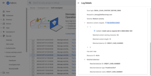 Gmail DLP Sensitive Content Snippets 지원