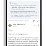 모바일 기기 Gmail 앱세어 Gemini 요약카드