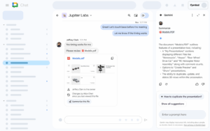 Google Chat 다양한 파일 요약 제공